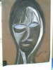 Mask--Sorry it's sideways 18x24 pastel & charcoal